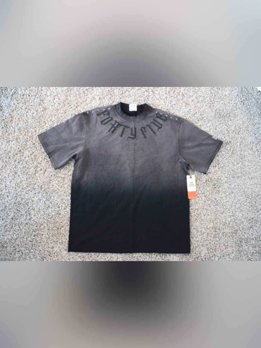 Hype Graphic T-Shirt Fade Black Streetwear